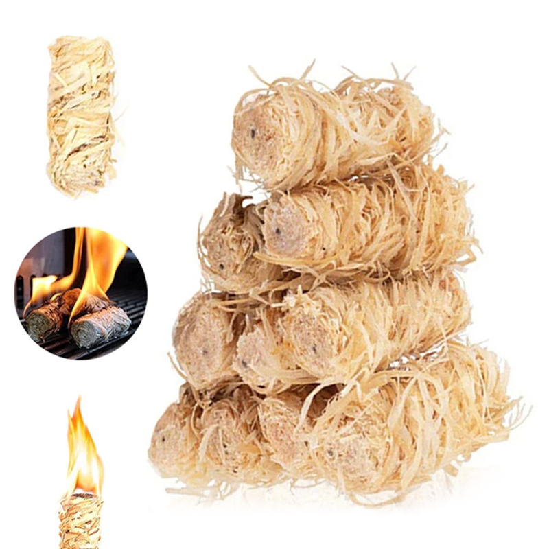 Wax Melt Burner - 30/60/100/120PCS Natural Fire Starter Wax Wood