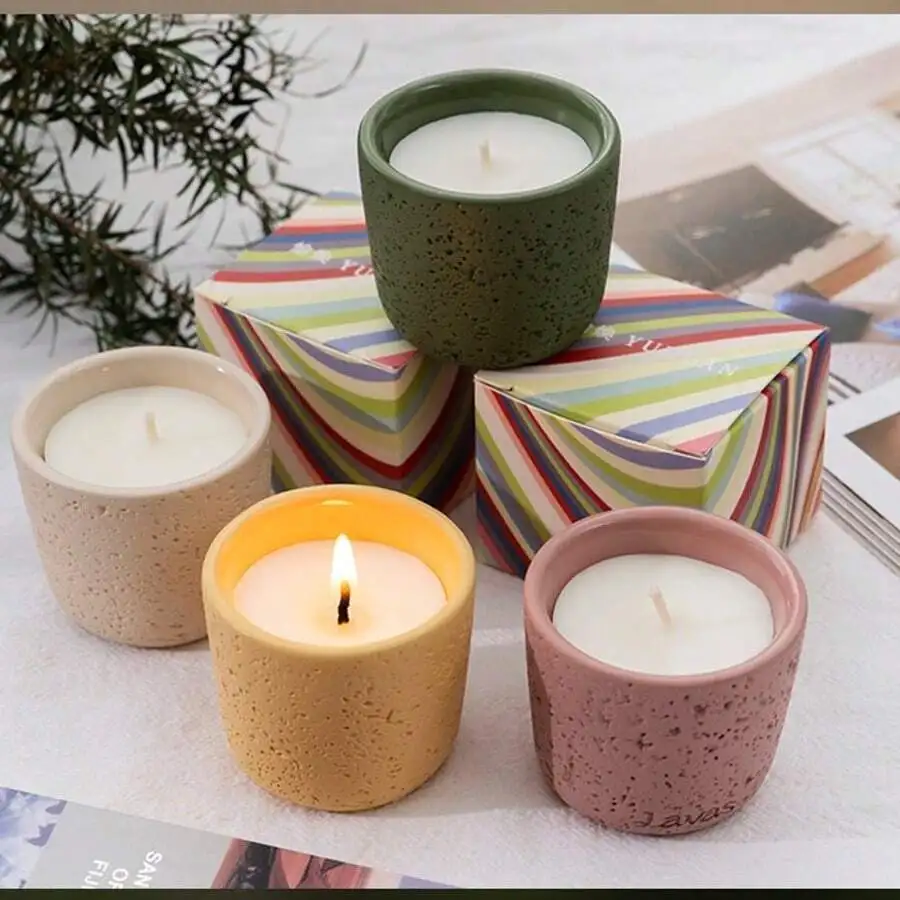 Scented Candle In Concrete Cup – Home Fragrance That Lasts Long Bewertung und Preis