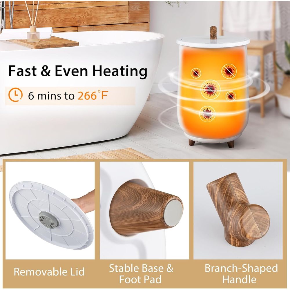 23L Towel Warmer with 4 Timers – Home Fragrance No 3 Bewertung und Preis